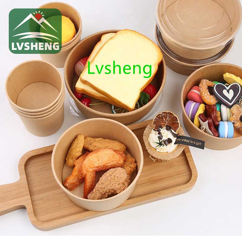 일회용 천연 샐러드 그릇